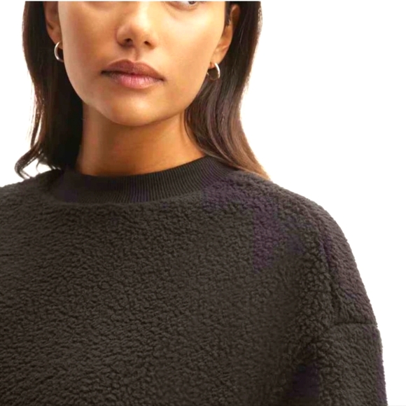 EVERLANE The ReNew Fleece Oversized Crewneck - Picture 2 of 8